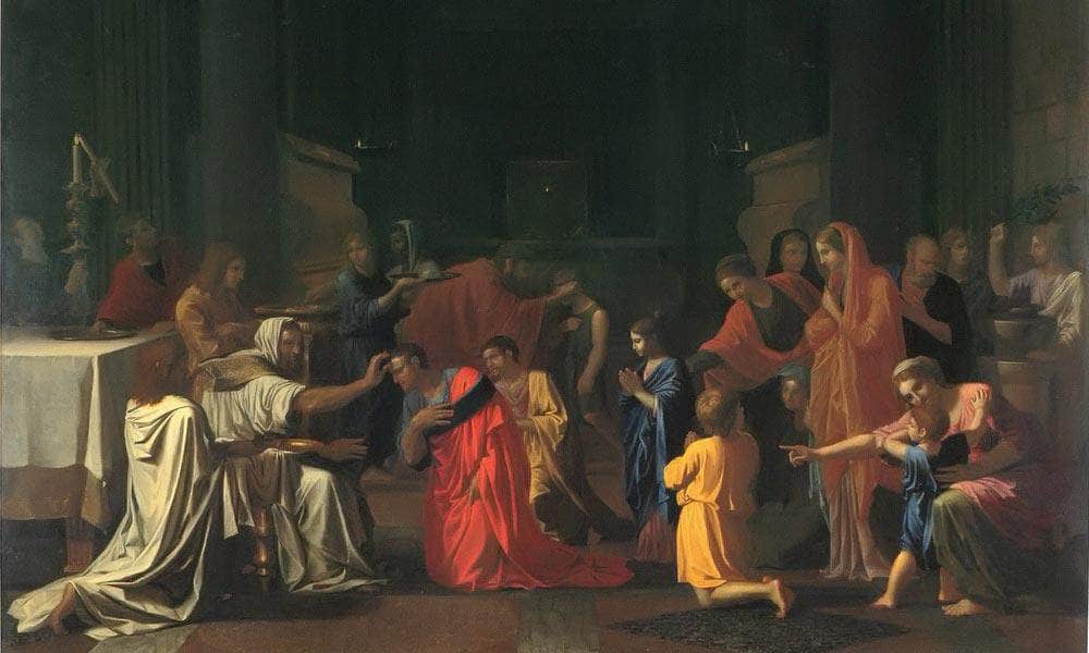 The Sev En Sacraments Ii Confirmation By Nicholas Poussin Fine Art Print