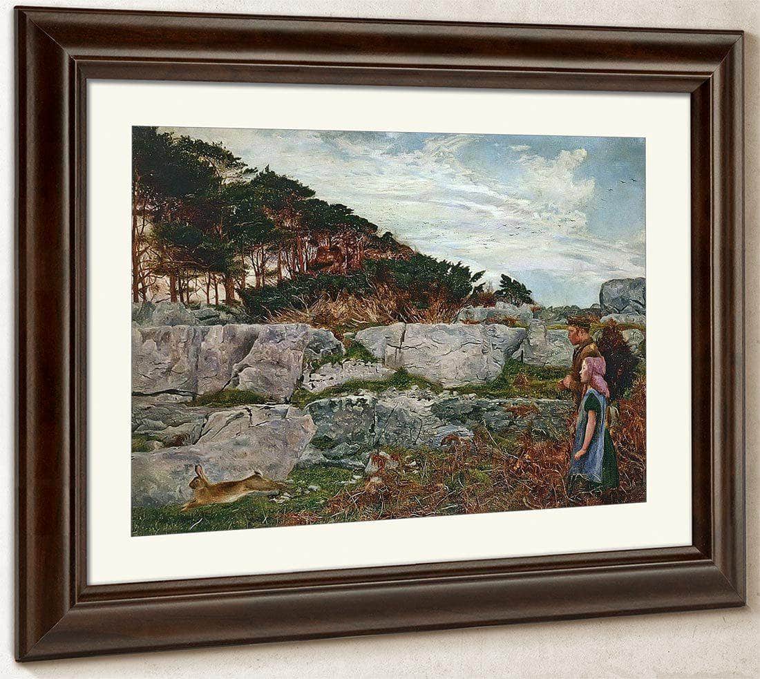 The Startled Rabbit By Daniel Alexander Williamson Fine Art Print