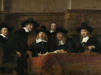 The Syndics  The Sampling Officials (Wardens) Of The Amsterdam Drapers By Rembrandt Fine Art Print