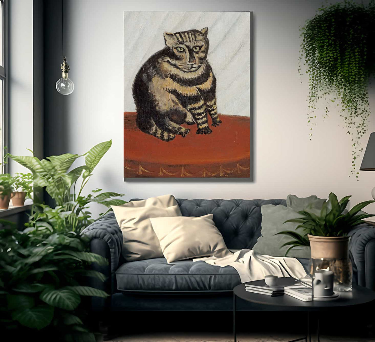 The Tabby By Henri Julien Felix Rousseau Fine Art Print