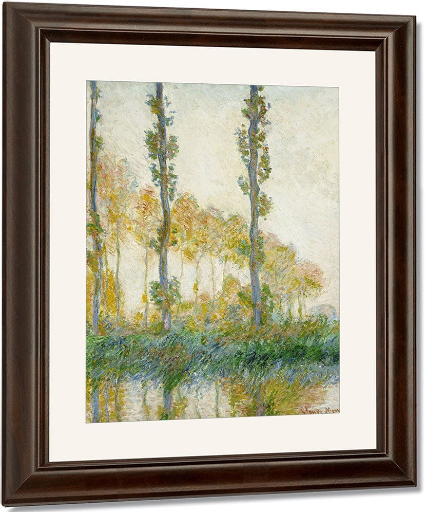 The Three Trees, Autumn By Claude Monet Fine Art Print