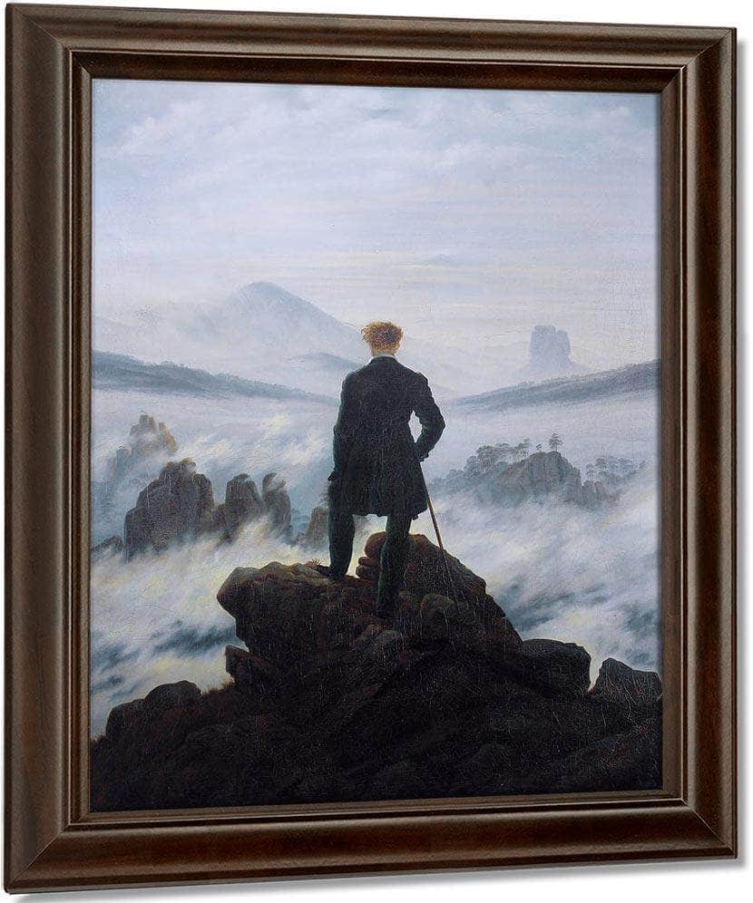 The Wanderer Above The Sea Of Fog 1818 By Caspar David Friedrich Fine Art Print