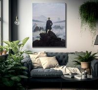 The Wanderer Above The Sea Of Fog 1818 By Caspar David Friedrich Fine Art Print