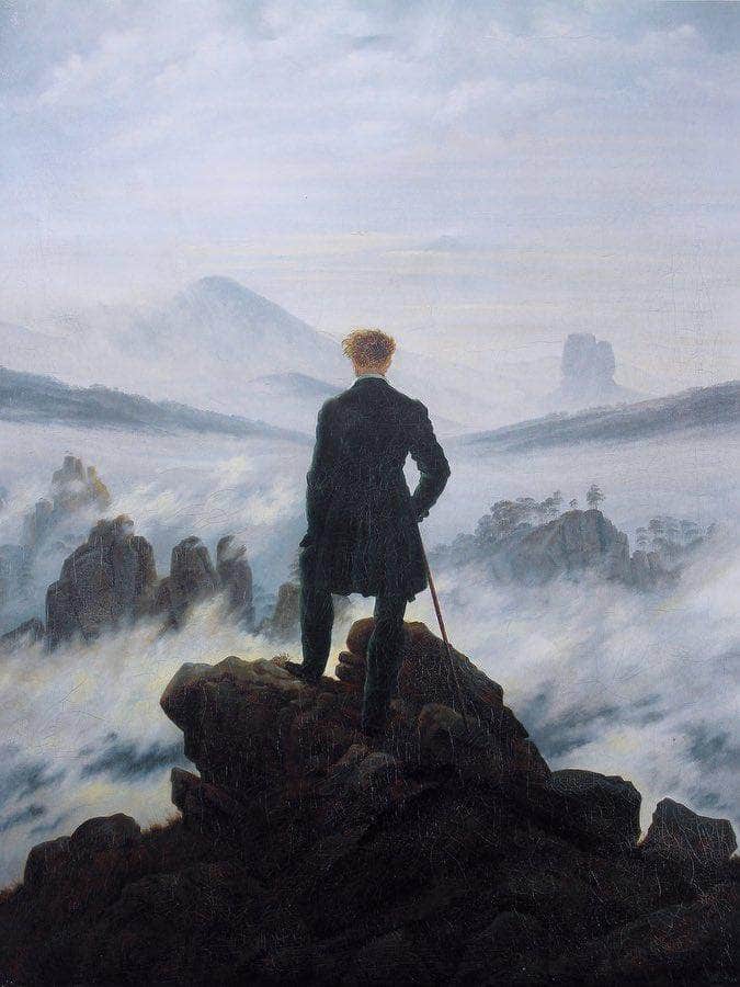 The Wanderer Above The Sea Of Fog 1818 By Caspar David Friedrich Fine Art Print