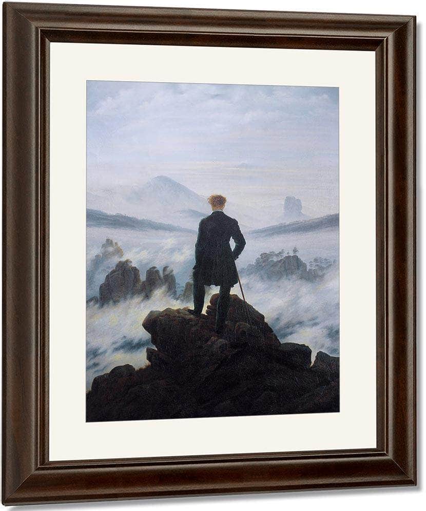 The Wanderer Above The Sea Of Fog 1818 By Caspar David Friedrich Fine Art Print