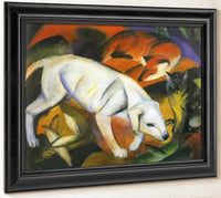 Three Animals Dog Fox And Cat By Franz Marc Fine Art Print