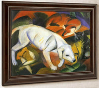Three Animals Dog Fox And Cat By Franz Marc Fine Art Print