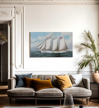 Three Masted Schooner  Andrew C. Pierce  1905 By Antonio Jacobsen Fine Art Print