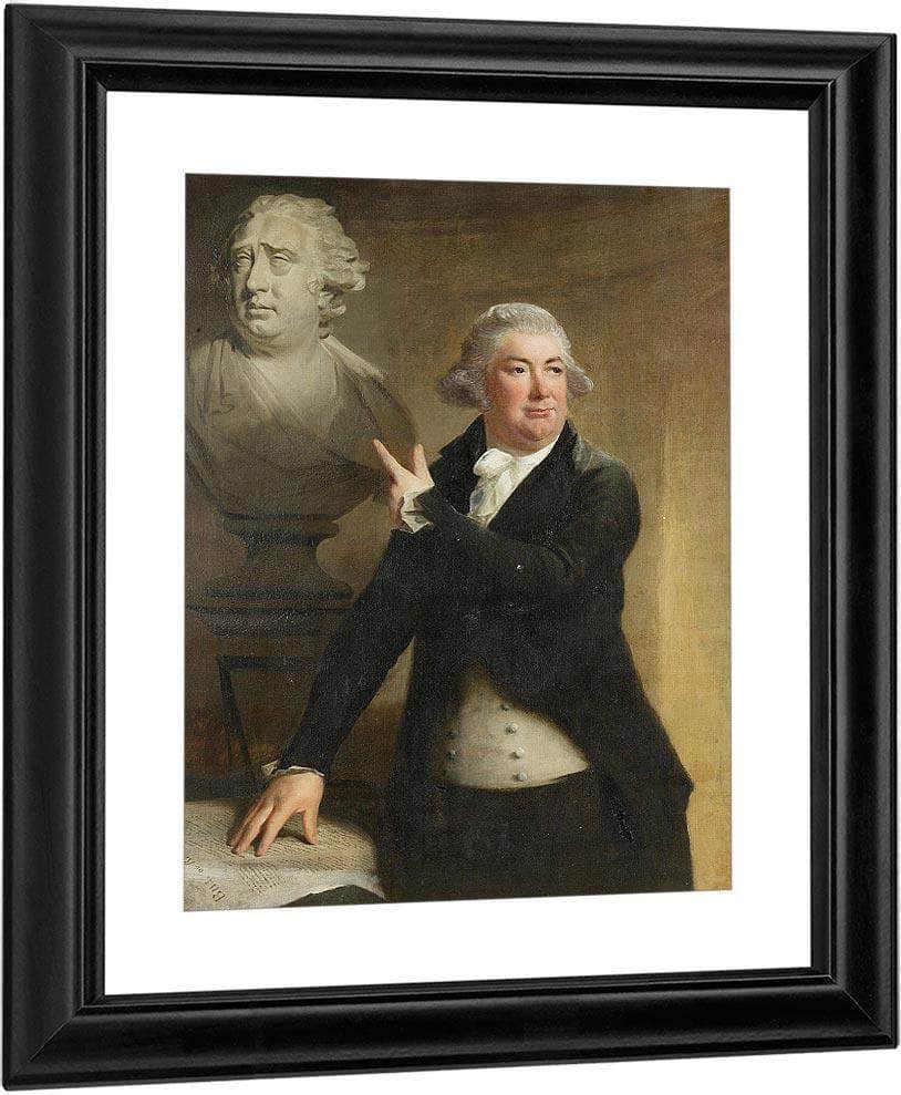 Three Quarter Length Portrait Of Robert Cunninghame Graham Of Gartmore Standing By A Desk By William Henry Walker Fine Art Print