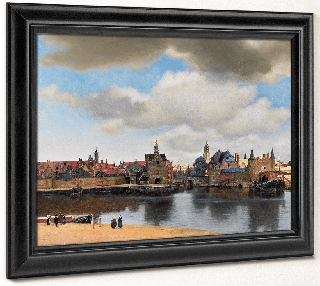 View Of Delft 1661 By Johannes Vermeer Fine Art Print