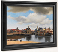 View Of Delft 1661 By Johannes Vermeer Fine Art Print