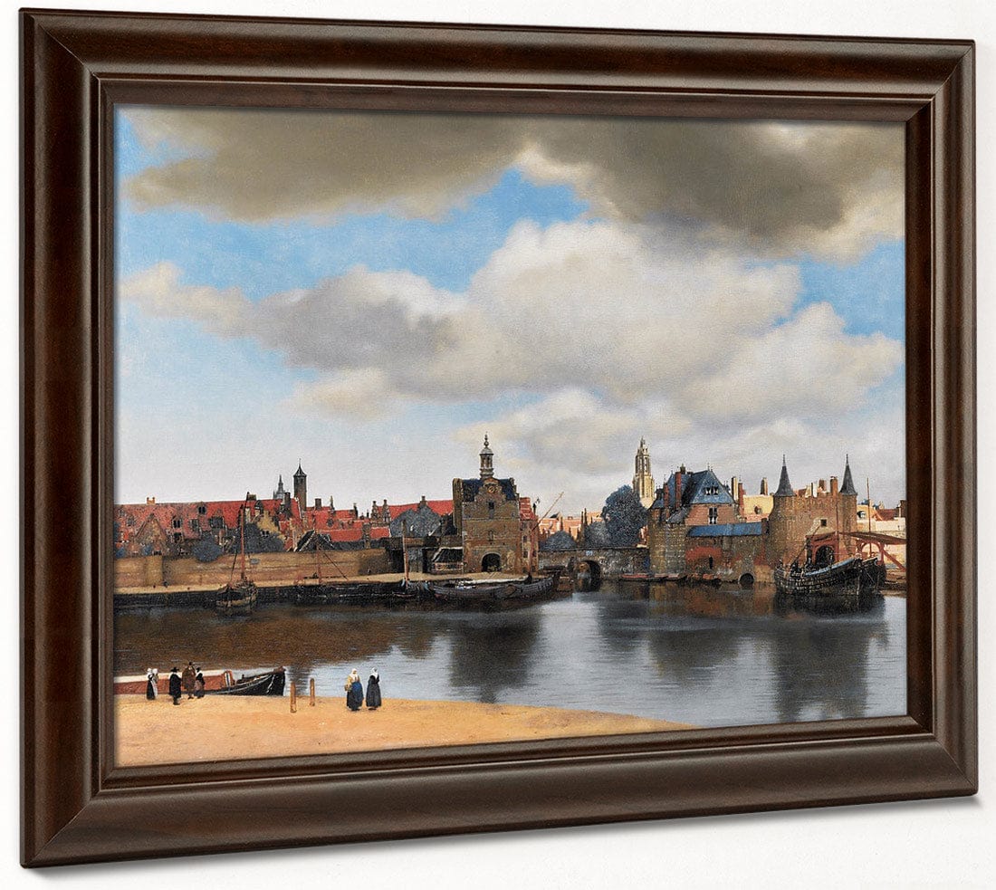 View Of Delft 1661 By Johannes Vermeer Fine Art Print