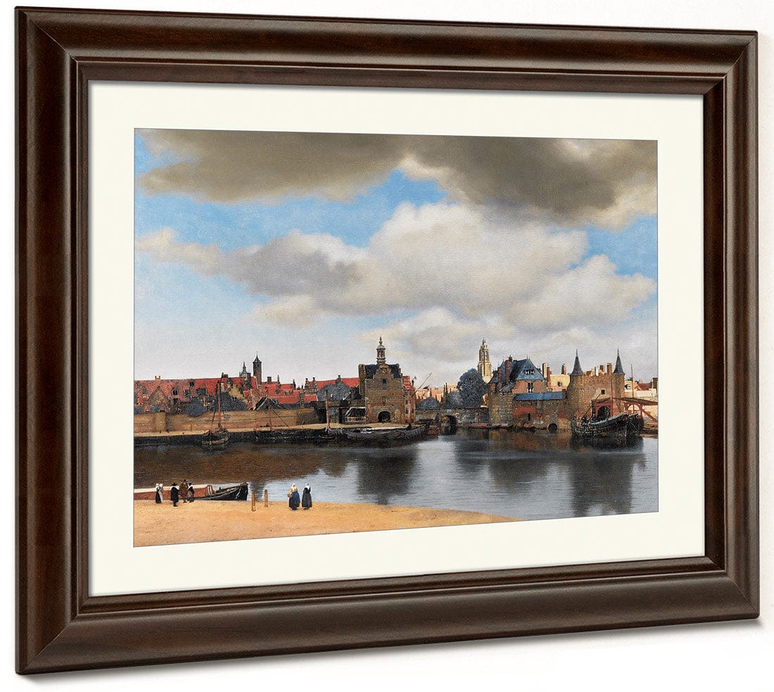 View Of Delft 1661 By Johannes Vermeer Fine Art Print