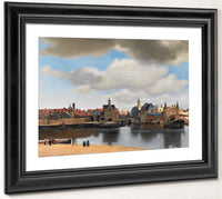 View Of Delft 1661 By Johannes Vermeer Fine Art Print