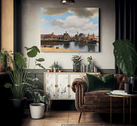 View Of Delft 1661 By Johannes Vermeer Fine Art Print