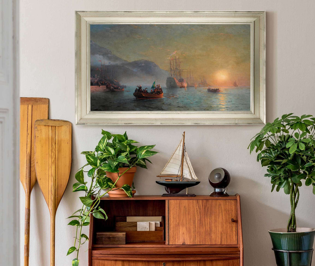 Hauling A Horse And Cart Out Of The Ice by Ivan Konstantinovich Aivazovsky