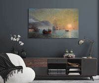 Hauling A Horse And Cart Out Of The Ice by Ivan Konstantinovich Aivazovsky