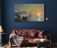 Hauling A Horse And Cart Out Of The Ice by Ivan Konstantinovich Aivazovsky