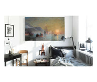 Hauling A Horse And Cart Out Of The Ice by Ivan Konstantinovich Aivazovsky