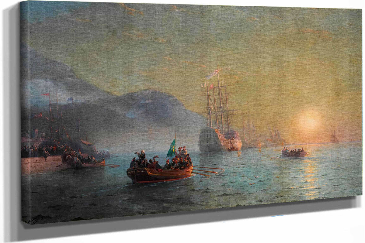 Hauling A Horse And Cart Out Of The Ice by Ivan Konstantinovich Aivazovsky