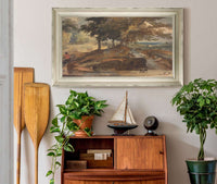 Landscape With Knoll With Trees Figure On Horseback by Thomas Sully