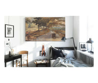 Landscape With Knoll With Trees Figure On Horseback by Thomas Sully