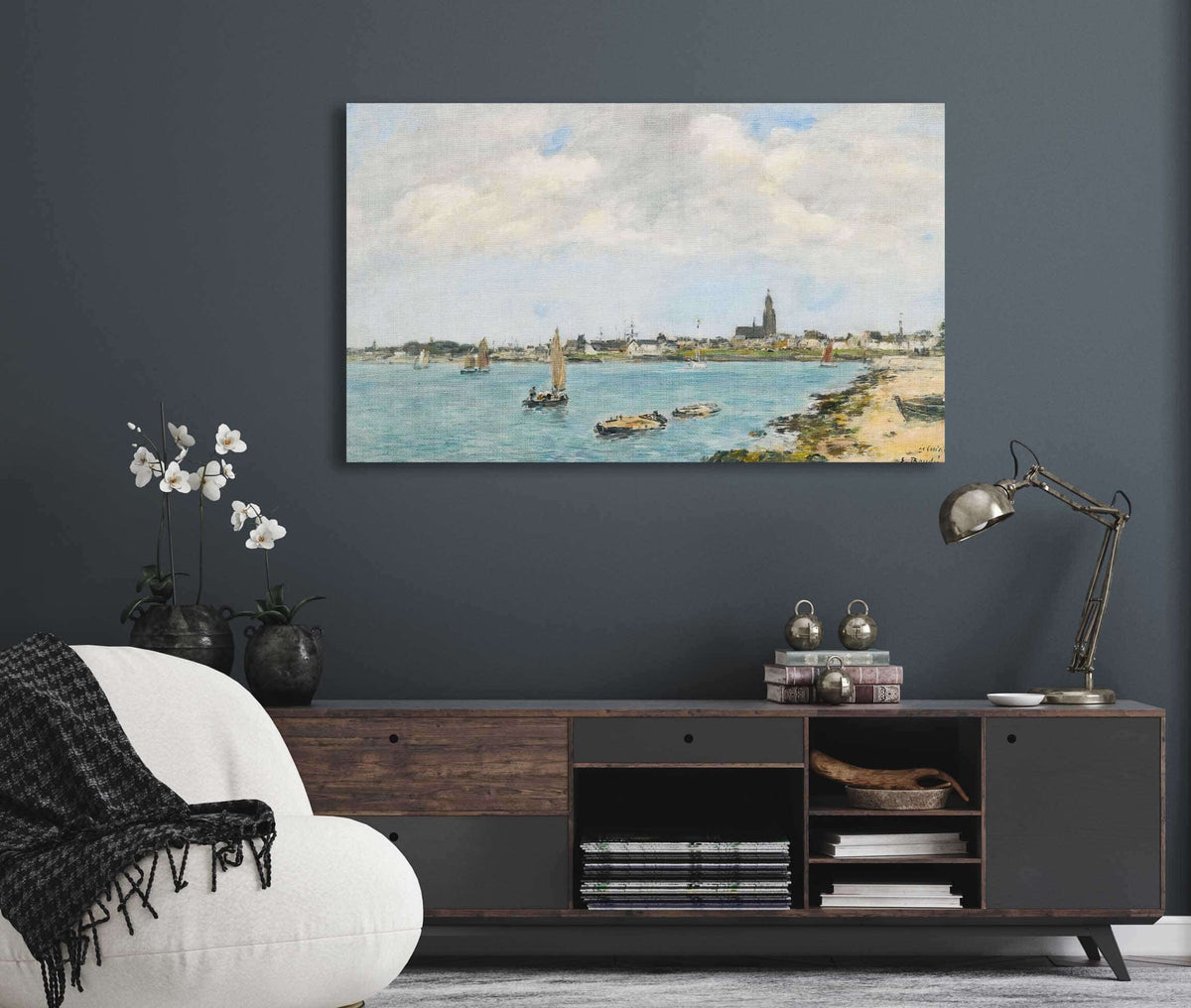 Le Croisic Vue Generale Prise De Pempron by Eugene Boudin