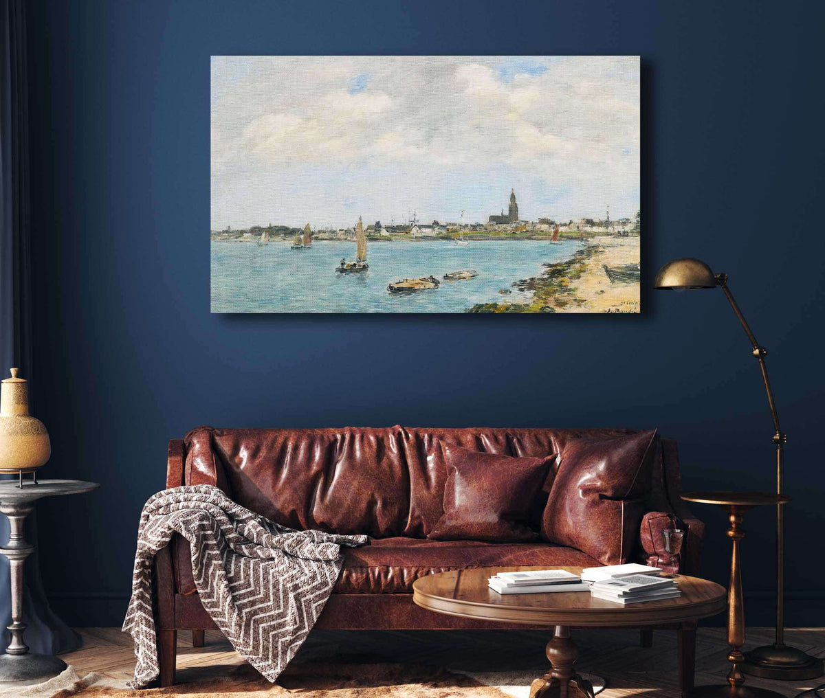 Le Croisic Vue Generale Prise De Pempron by Eugene Boudin