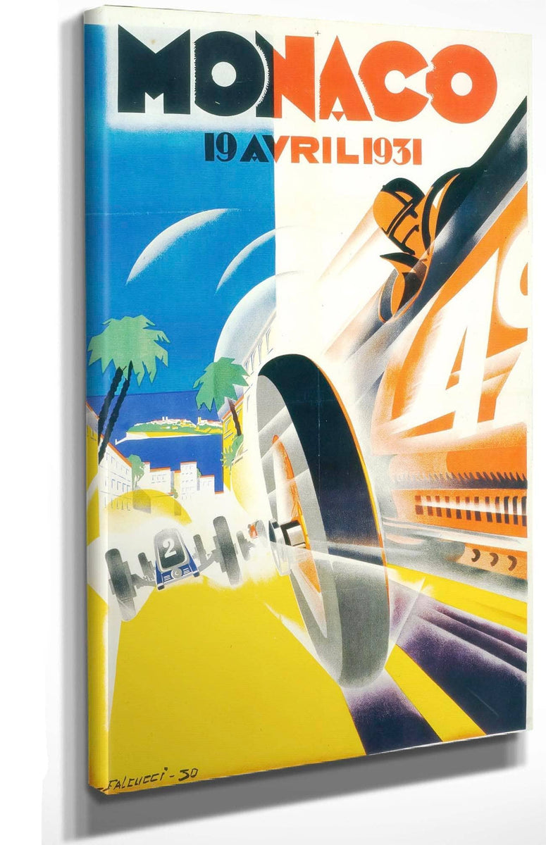 Monaco 19 Avril, 1931 Vintage Grand Prix Poster