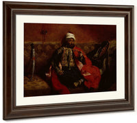 A Turk Smoking Sitting On A Sofa By Ferdinand Victor Eugene Delacroix Phoenix 4x3