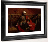 A Turk Smoking Sitting On A Sofa By Ferdinand Victor Eugene Delacroix Phoenix 4x3
