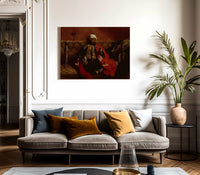 A Turk Smoking Sitting On A Sofa By Ferdinand Victor Eugene Delacroix Phoenix 4x3