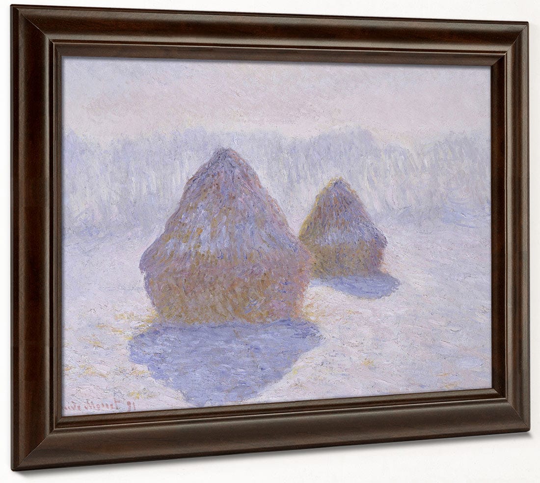 Haystacks (Effect Of Snow And Sun) By Claude Monet Phoenix 4x3