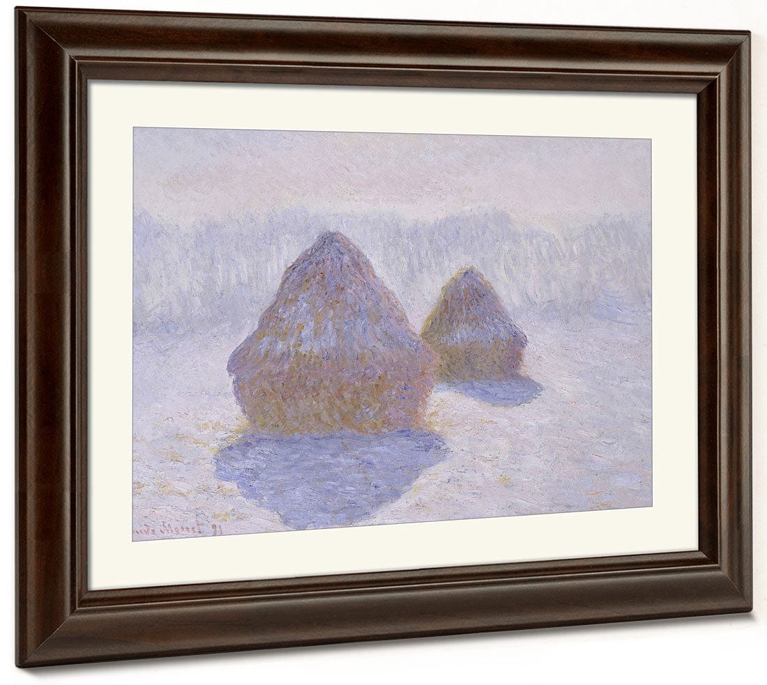 Haystacks (Effect Of Snow And Sun) By Claude Monet Phoenix 4x3