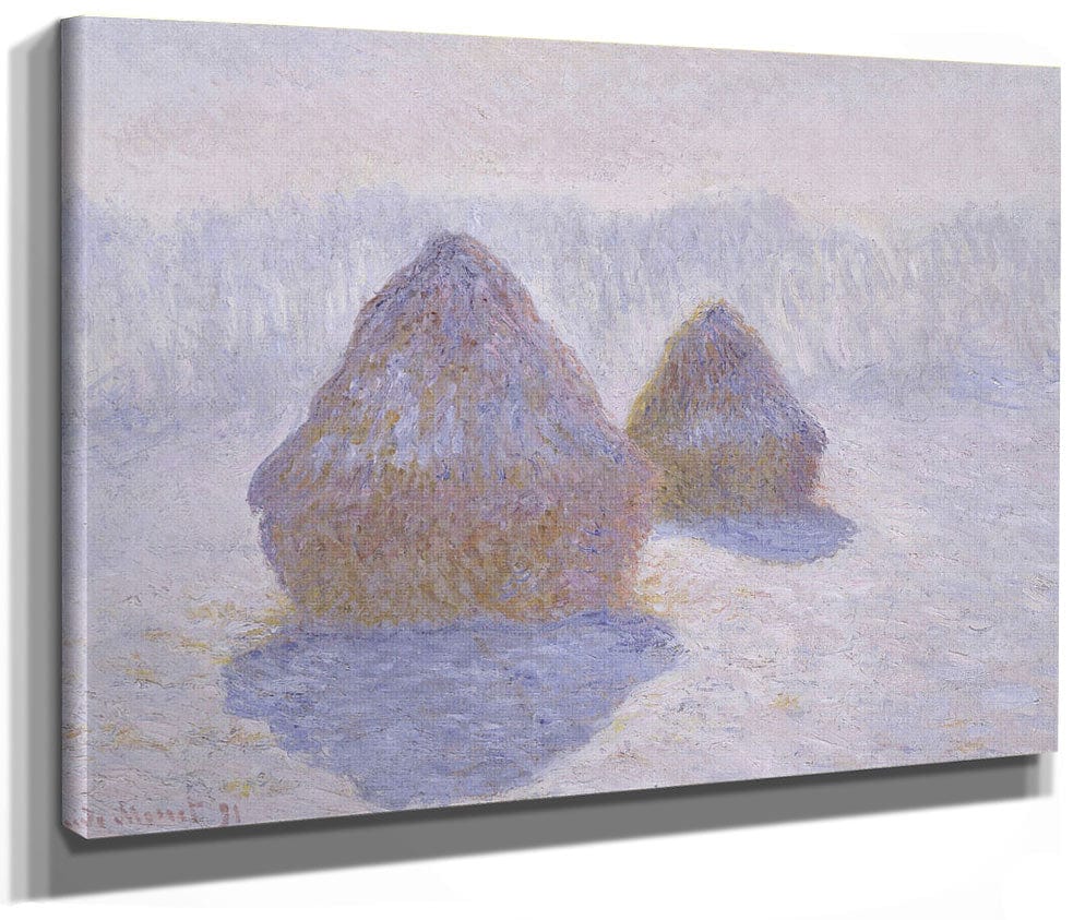 Haystacks (Effect Of Snow And Sun) By Claude Monet Phoenix 4x3