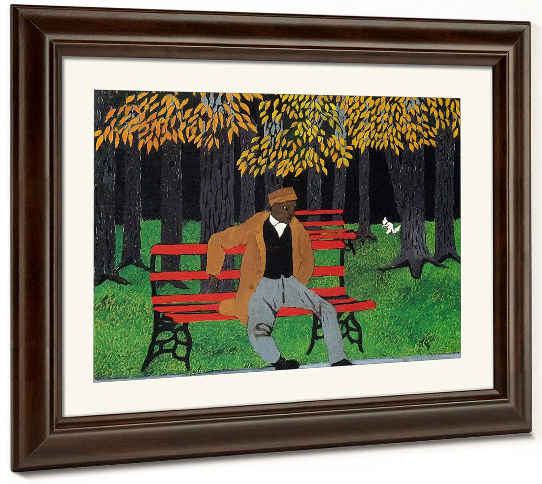 Man By On By A By Bench By Self By Portrait By Horace By Pippin Phoenix 4x3