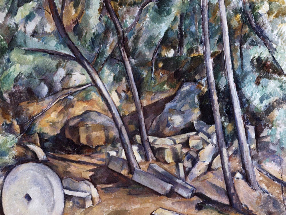 Millstone In The Park Of The Chateau Noir By Paul Cezanne Phoenix 4x3