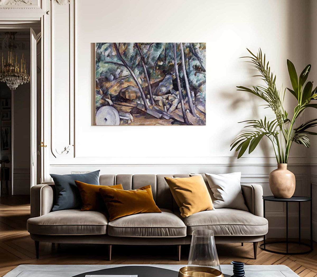 Millstone In The Park Of The Chateau Noir By Paul Cezanne Phoenix 4x3