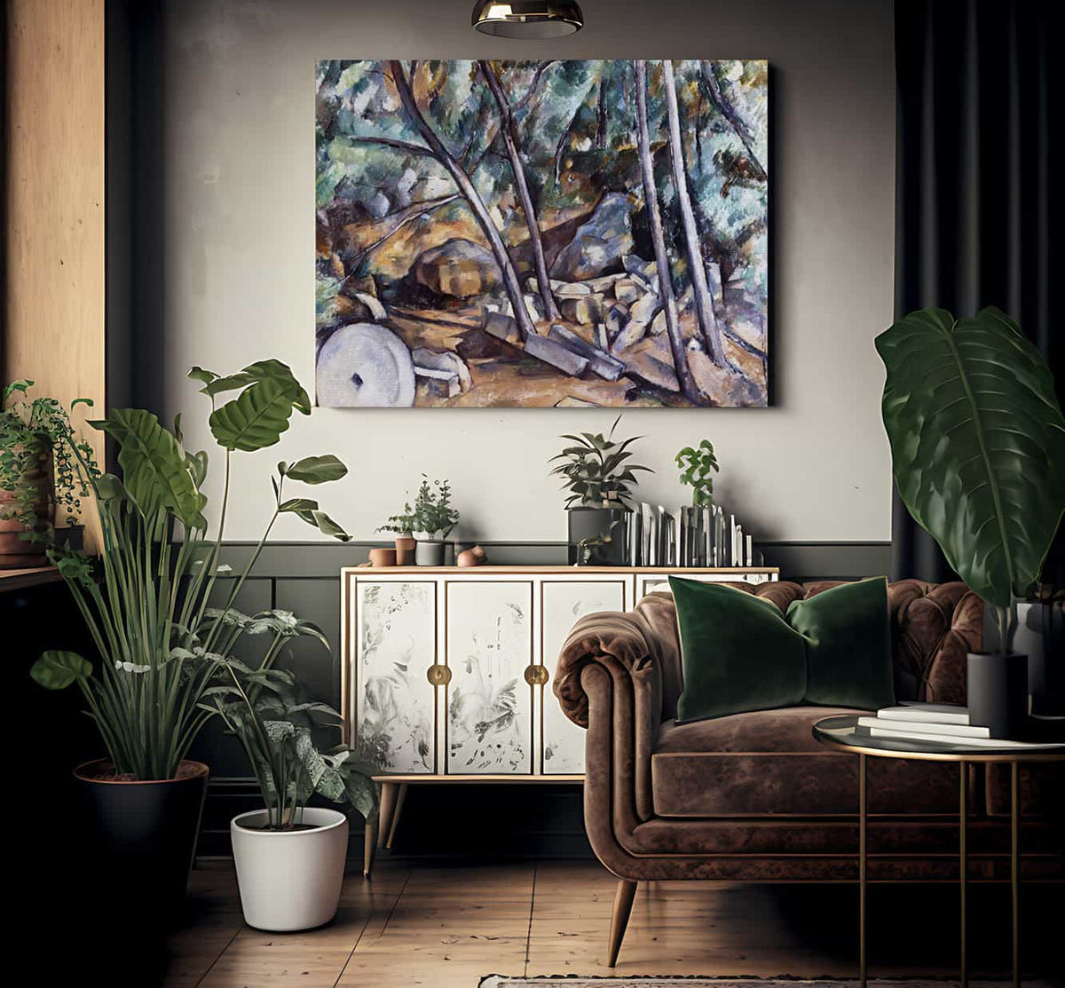 Millstone In The Park Of The Chateau Noir By Paul Cezanne Phoenix 4x3