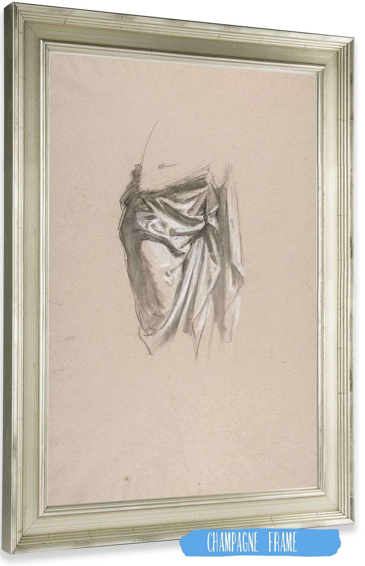 Drapery Study For Clovis by Isidore Pils Posters, Prints, & Visual Artwork