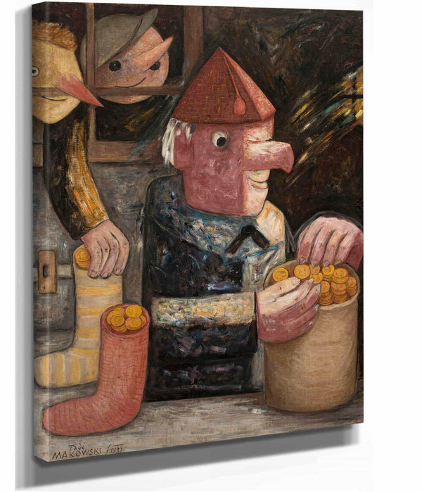 Return From School by Tadeusz Makowski