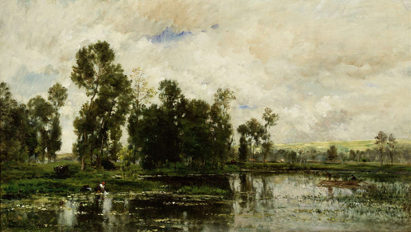 The Edge Of The Pond by Charles Francois Daubigny