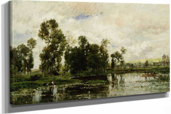 The Edge Of The Pond by Charles Francois Daubigny