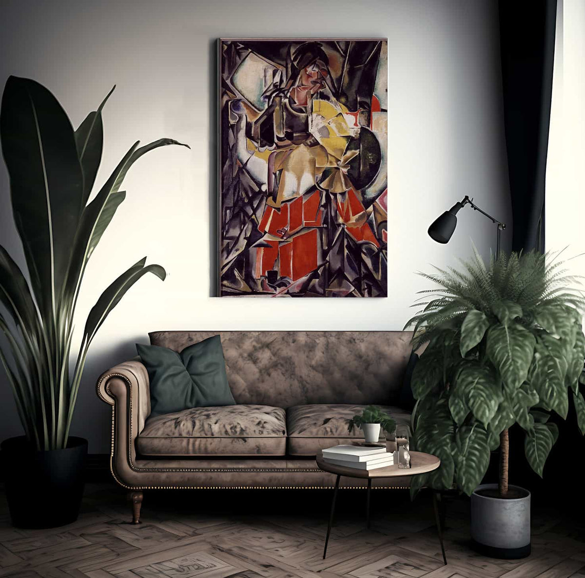 Maria Blanchard,Woman with Guitar,large wall newest art,framed wall art,canvas wall art,large canvas,M6355