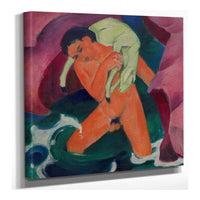 Young Boy With A Lamb The Good Shepherd by Franz Marc