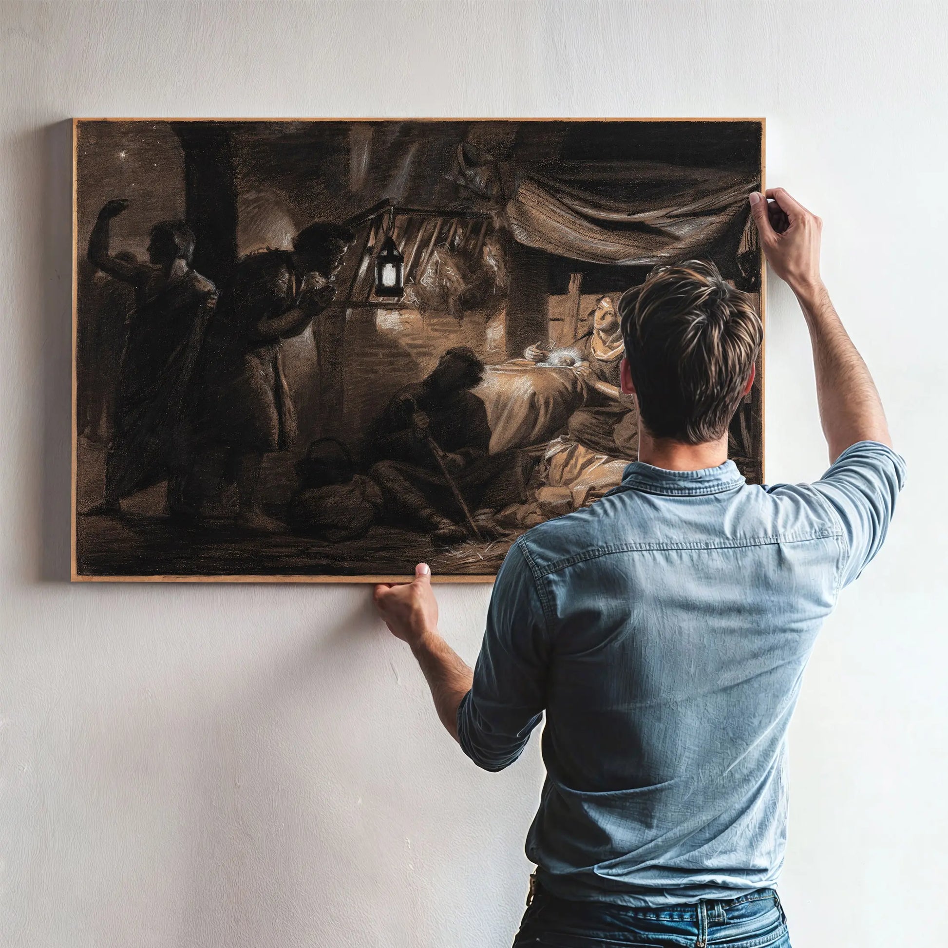 Adoration Of The Shepherds 66 by Carl Bloch