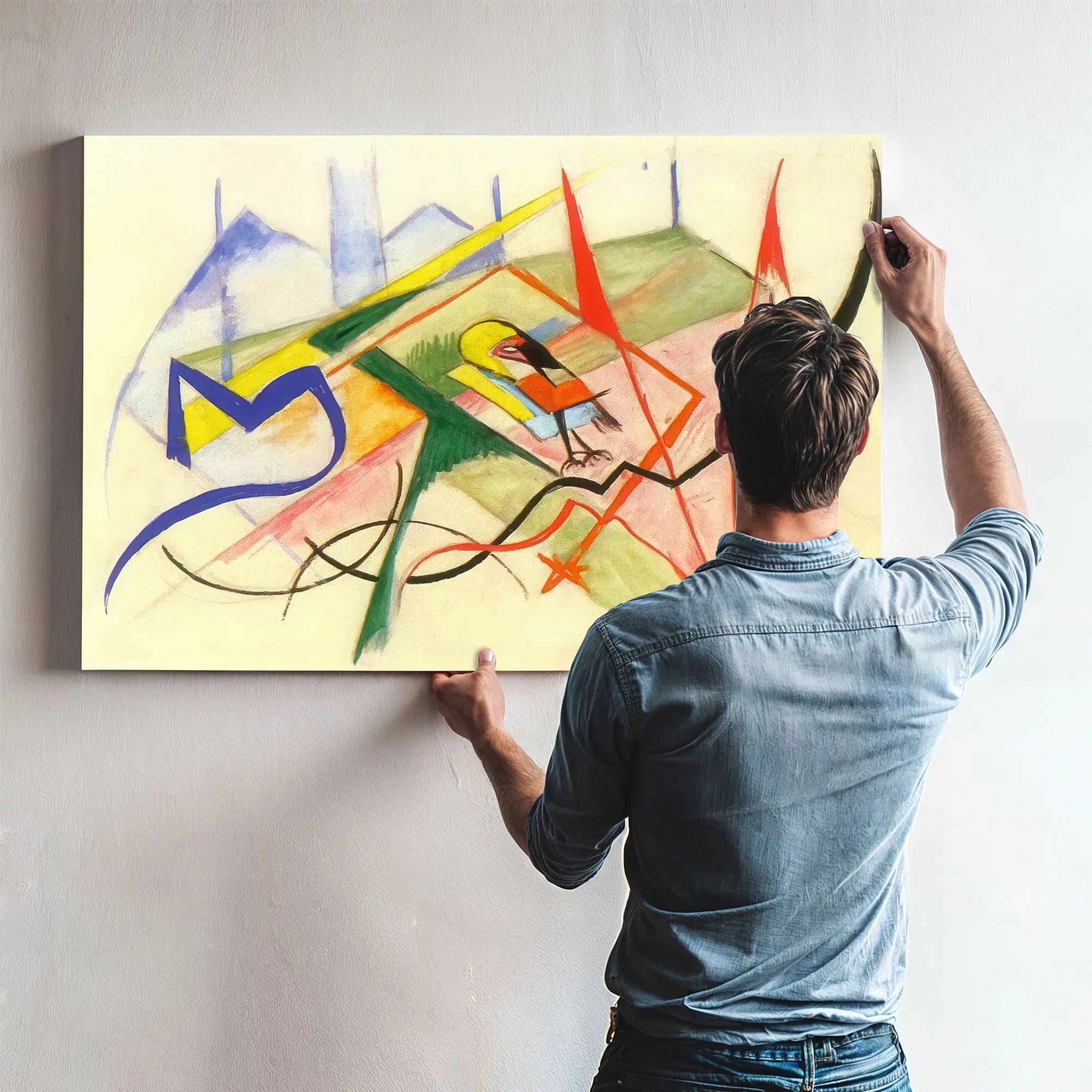 Smal Mythical Creature By Franz Marc Fine Art Print