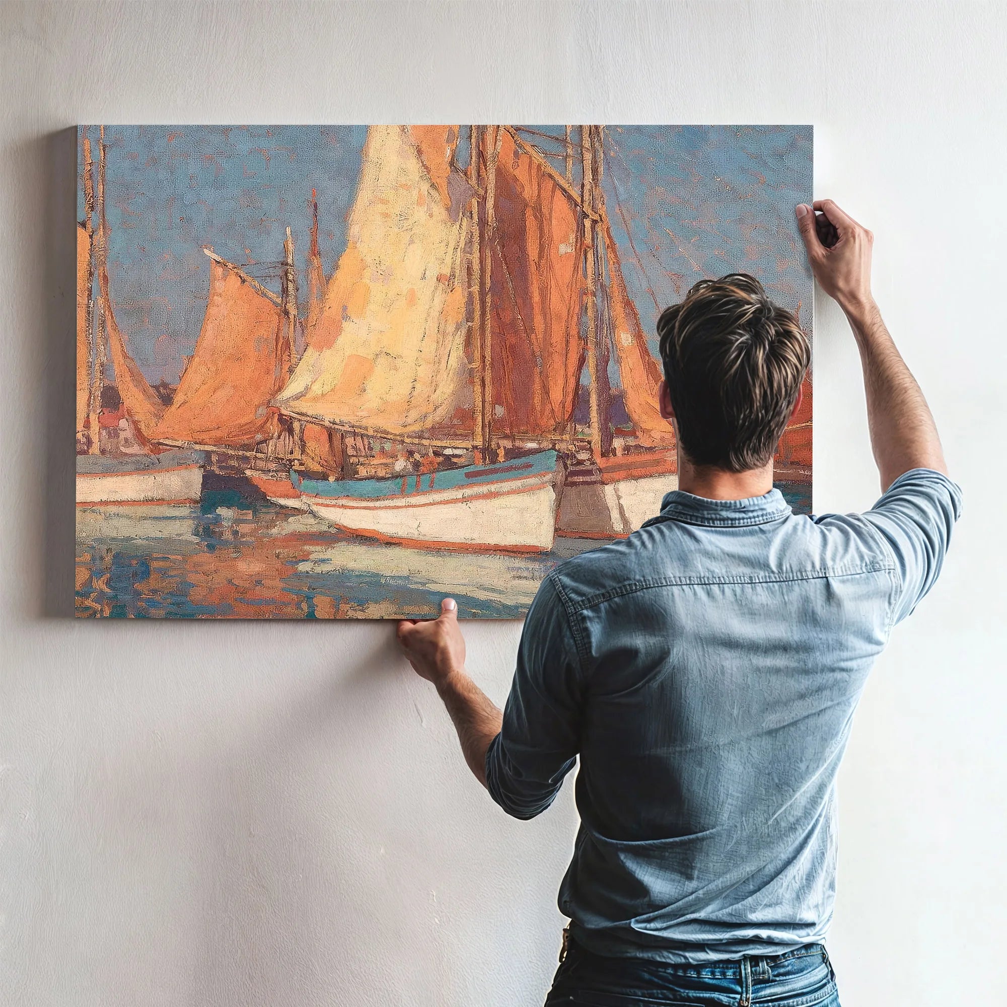 Boats Off Concarneau By Edgar Payne Fine Art Print