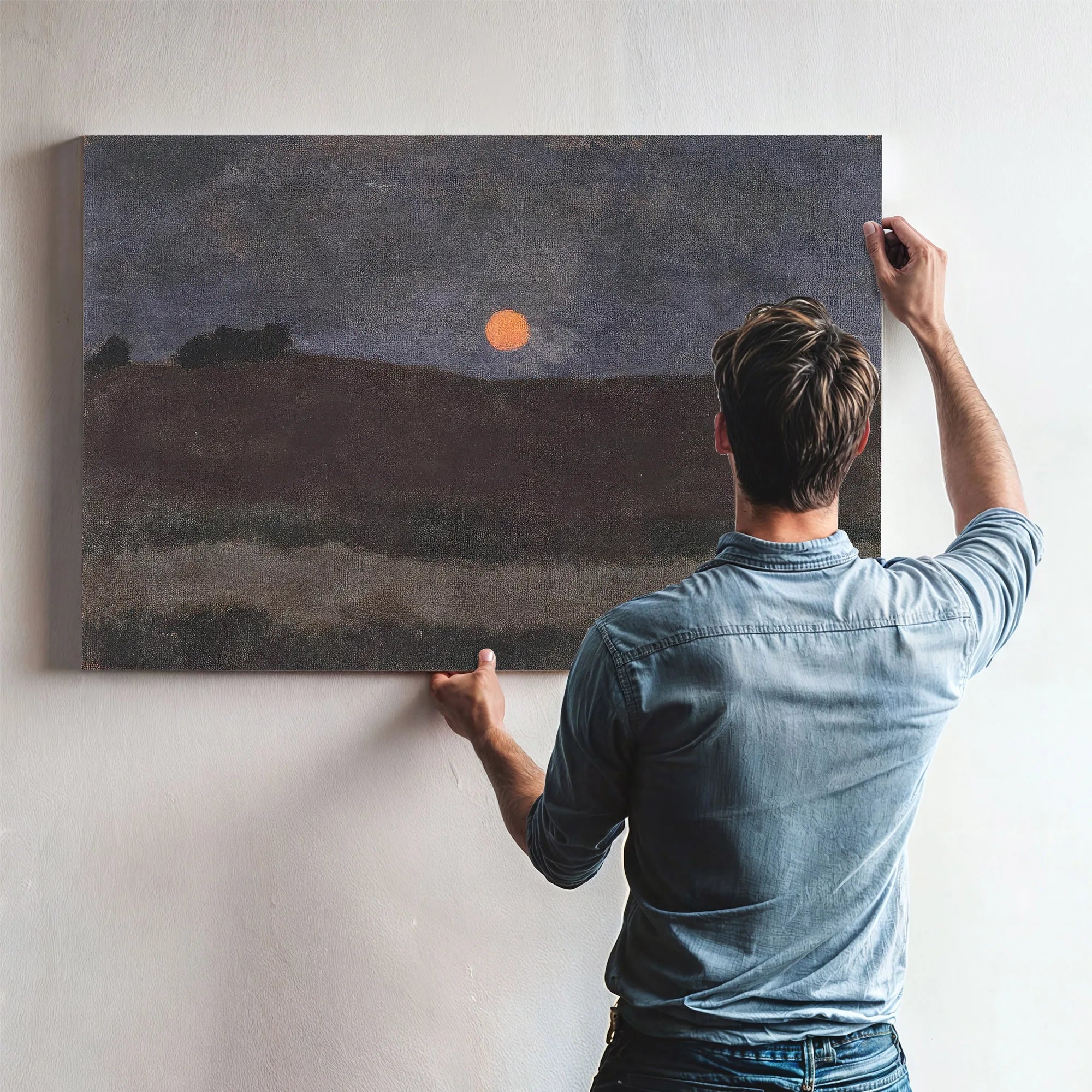 Moonlit Landscape By Paula Modersohn Becker Fine Art Print
