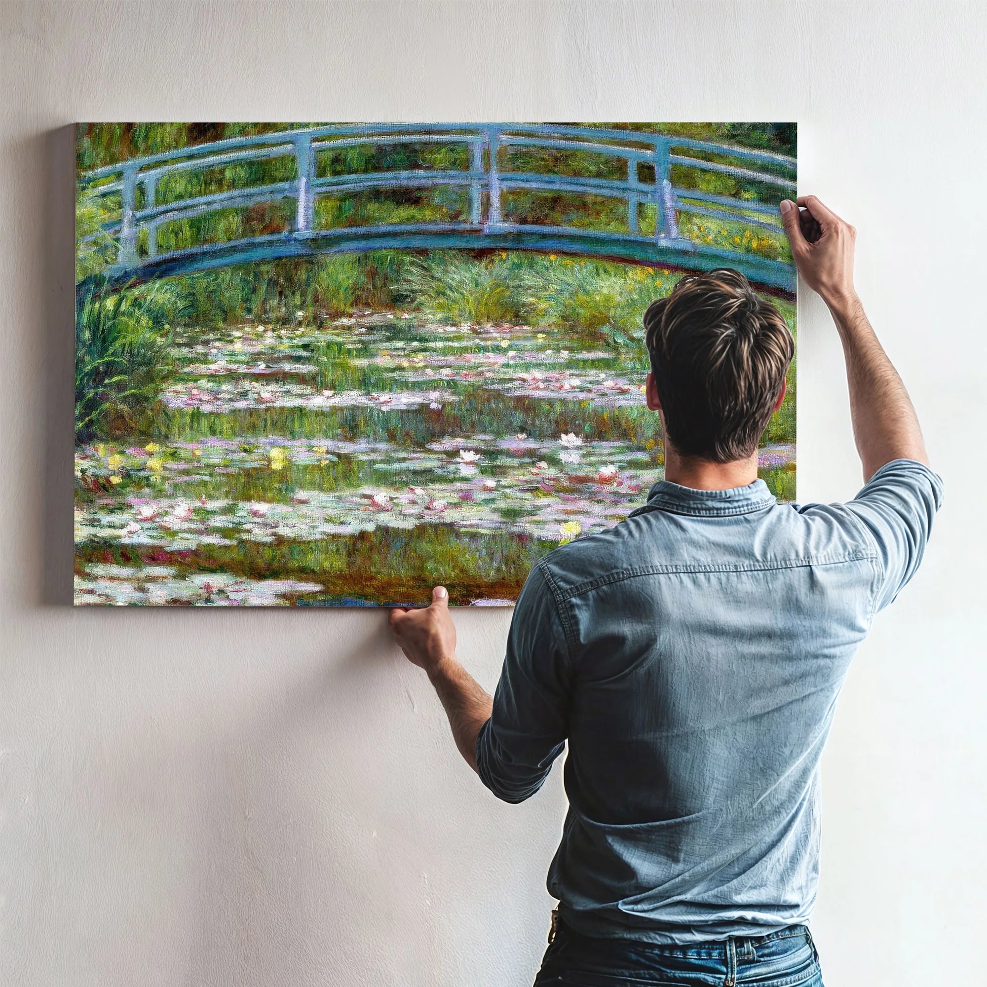 The Japanese Footbridge By Claude Monet Fine Art Print